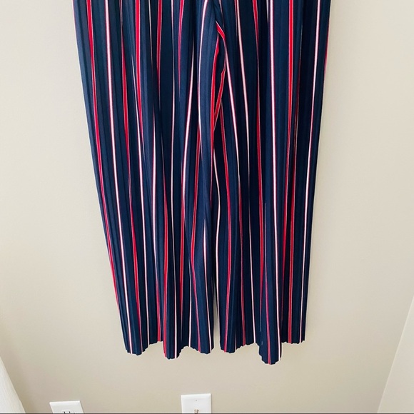 Striped Pull On Pants Blue/Red Sz 2 - Picture 6 of 10